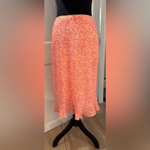 Wild Fable Floral Midi w/ Ruffled Trim